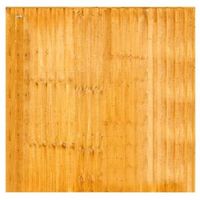 Feather Edge Overlap Fence Panel (W)1.83m (H)1.8m Pack Of 4