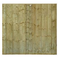 Professional Feather Edge Overlap Fence Panel (W)1.83m (H)1.8m Pack Of 4