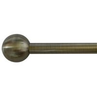 Antique Brass Effect Metal Ball Curtain Finial (Dia)19mm Pack Of 2