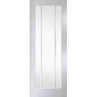 Vertical 3 Panel 3 Lite Primed Smooth Internal Glazed Door (H)1981mm (W)838mm