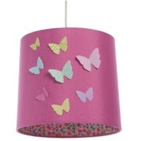 Colours Pink Butterflies Light Shade (D)23cm