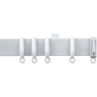 Contour White Fixed Length Curtain Track (L)460 Cm