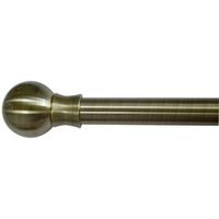 Antique Brass Effect Metal Ball Curtain Finial (Dia)28mm Pack Of 2