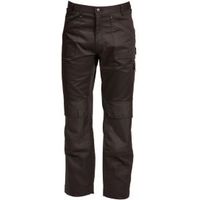 Rigour Multi-Pocket Black Trousers W34" L32-34"