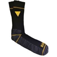 DeWalt 2 Pairs Of Black Work Socks Size 6-12