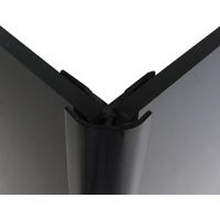 Splashwall Black Shower Panelling External Corner (L)2440mm (T)4mm