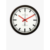 Lascelles Swiss Station Wall Clock, Cream, Dia.30cm