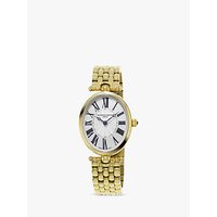 Frédérique Constant FC-200MPW2V5B Women's Classics Art Deco Bracelet Strap Watch, Gold/White