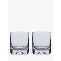 Dartington Crystal Dimple Old Fashioned Whiskey Glasses, Set Of 2
