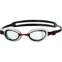 Speedo Aquapure Swimming Goggles, Black/Red