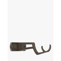 John Lewis Croft Collection Polished Steel Passing / Mid Bracket, Dia.30mm