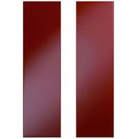Cooke & Lewis Raffello High Gloss Red Slab Tall Corner Wall Door (W)625mm Set Of 2