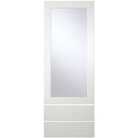 Cooke & Lewis Raffello High Gloss White Slab Tall Dresser Door & Drawer Front (W)500mm Set Of 3