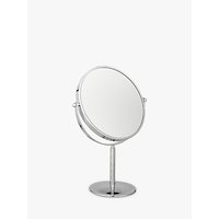 John Lewis Chrome Stand 7 X Magnifying Mirror, Dia.19cm
