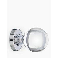 John Lewis Glass Mortice Knobs, Pack Of 2, Dia.55mm