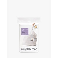 Simplehuman Bin Liners, Size Q, Pack Of 20