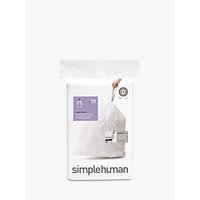 Simplehuman Bin Liners, Size D, Pack Of 20