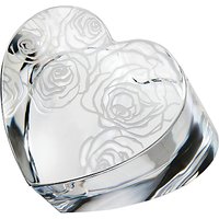 Monique Lhuillier For Waterford Sunday Rose Heart Paperweight