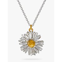 Alex Monroe For John Lewis Daisy Pendant Necklace, Silver/Gold