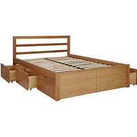 House By John Lewis Ollie Storage Bed, King Size, Oak