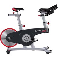 Life Fitness Life Cycle GX Indoor Studio Bike, Silver/Grey/Red