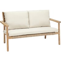 John Lewis Croft Collection Islay 2 Seater Outdoor Sofa, Natural