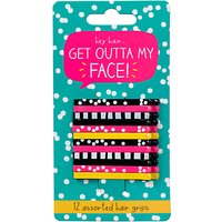 Happy Jackson Get Outta My Face Hair Grips, Pack Of 12