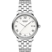 Montblanc 112610 Men's Tradition Automatic Stainless Steel Bracelet Watch, Silver