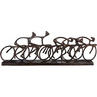 Libra Antique Bronze Cyclists Sculpture