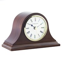 London Clock Company Solid Wood Mantel Clock, Small