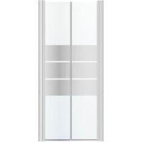 Cooke & Lewis Beloya Western Style Shower Door With Mirror Glass (W)900mm