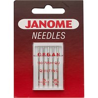 Janome Quilting Needles, Assorted Sizes, Pack Of 5