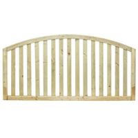 Gawsworth Domed Top Planed Vertical Timber Border Fencing (W)1800mm (H)900mm Pack Of 3
