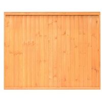 Close Board Traditional Fine Sawn Vertical Slats Fence Panel (W)1830mm (H)1800mm Pack Of 4