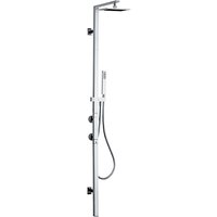 Abode Square Wall Mounted Thermostatic Shower Kit, H1774mm