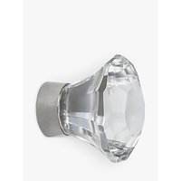 John Lewis Faceted Glass Cupboard Knob, Small