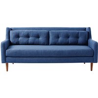 West Elm Crosby 3 Seater Sofa, Aegean Blue