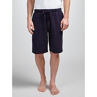 John Lewis Jersey Cotton Lounge Shorts, Navy