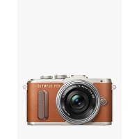 Olympus PEN E-PL8 Compact System Camera With 14-42mm EZ Lens, HD 1080p, 16.1MP, 3 LCD Touch Screen, Tan