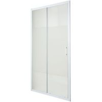 Cooke & Lewis Onega 2 Panel Sliding Shower Door With Frosted Effect Glass (W)1000mm