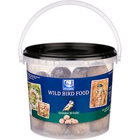CJ Wildlife Wild Bird Food, Fat Balls, Bucket Of 30