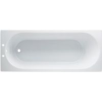 Cooke & Lewis Shaftesbury Acrylic Rectangular Straight Bath (L)1600mm (W)700mm