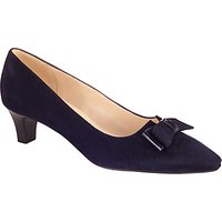 Peter Kaiser Edeltraud Bow Pointed Toe Court Shoes, Navy