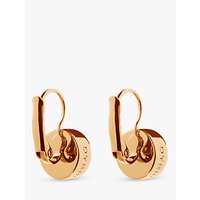 Dyrberg/Kern Louise Rose Gold Crystal Hook Drop Earrings