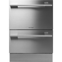 Fisher & Paykel DD60DDFHX7 Built-in Double DishDrawer Dishwasher, Stainless Steel