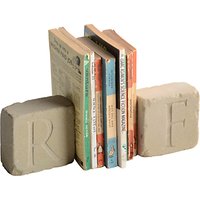 Letterfest Personalised Engraved Yorkstone Bookends