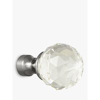 John Lewis Steel Traditional Glass Finial, Dia.19mm
