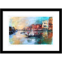 Rob Wilson - As The Sun Sets In Venice Limited Edition Framed Print, 74 X 54cm