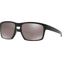 Oakley OO9262 Sliver Prizm Polarised Sunglasses, Matte Black/Mirror Beige