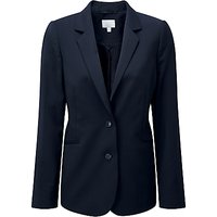Pure Collection Lydia Wool Blazer, Navy
